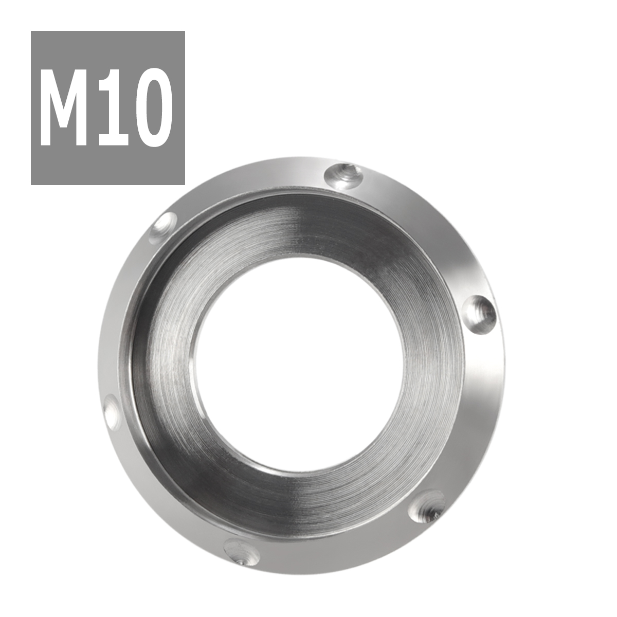 64チタンワッシャー M10 外径20mm 内径10mm デザインワッシャー ボルト座面枠付き シルバーカラー ドレスアップ 1個 JA640 | ブランド登録なし | 03