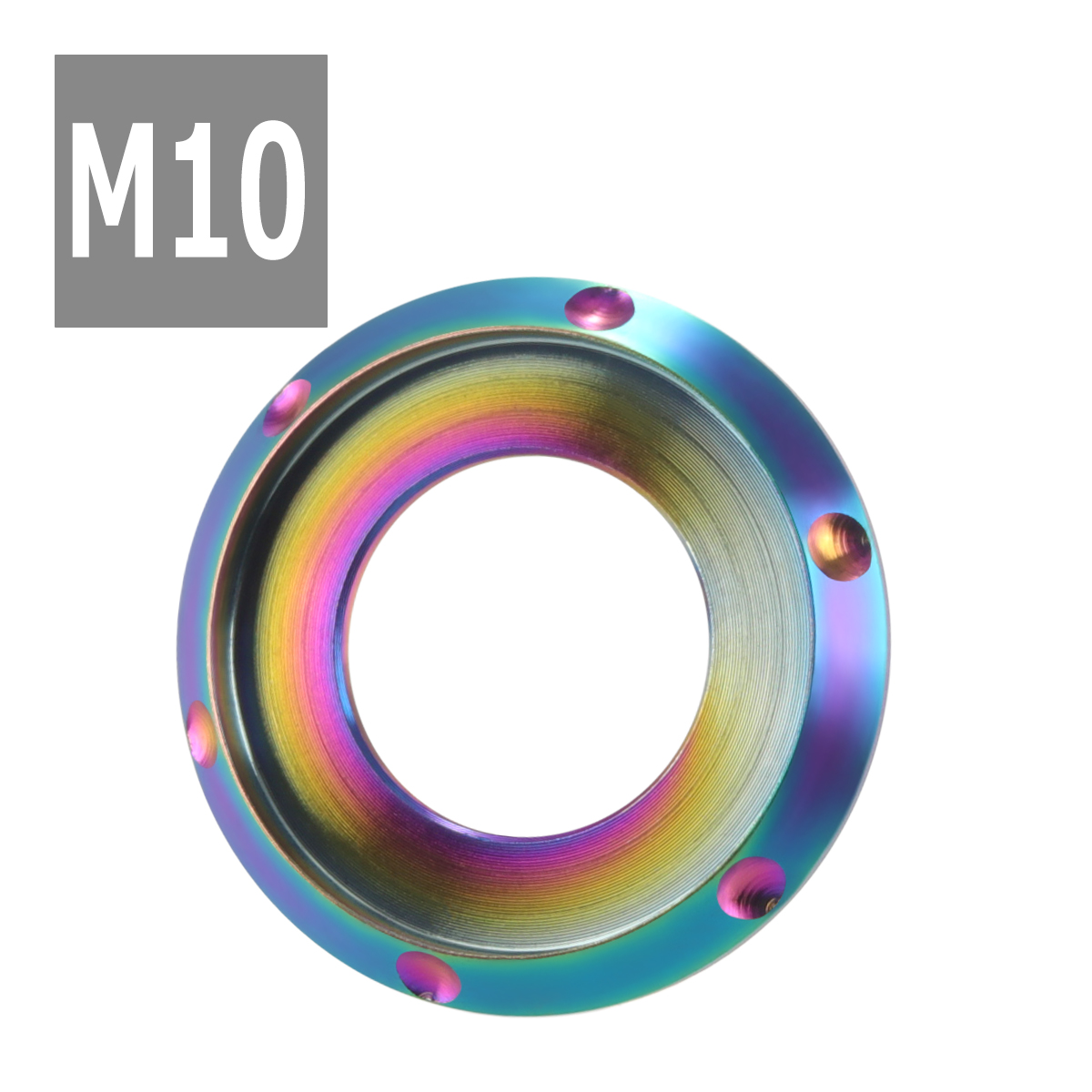 64チタンワッシャー M10 外径20mm 内径10mm デザインワッシャー ボルト座面枠付き 焼きチタンカラー ライトカラー 1個 JA641 | ブランド登録なし | 03
