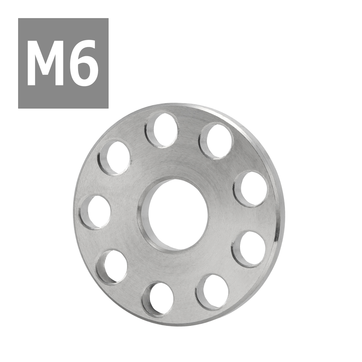 64チタンワッシャー M6 外径20mm 内径6.2mm ホール加工 平ワッシャー 焼きチタンカラー シルバーカラー 1個 JA888 | ブランド登録なし | 03
