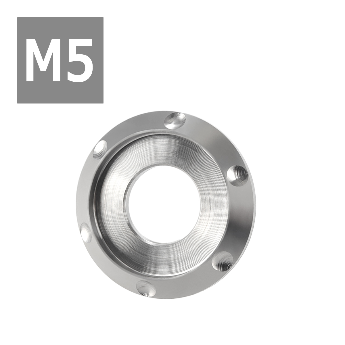 64チタンワッシャー M5 外径12mm 内径5mm デザインワッシャー ボルト座面枠付き シルバーカラー ドレスアップ 1個 JA891 | ブランド登録なし | 03
