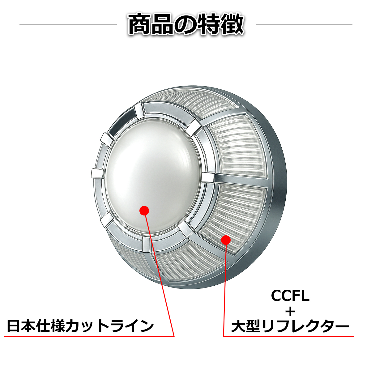 ヘッドライト 埋込型 大型拡散リフレクター バイキセノンプロジェクター CCFLリング内蔵 日本仕様モデル HID PZ105 | ブランド登録なし | 08
