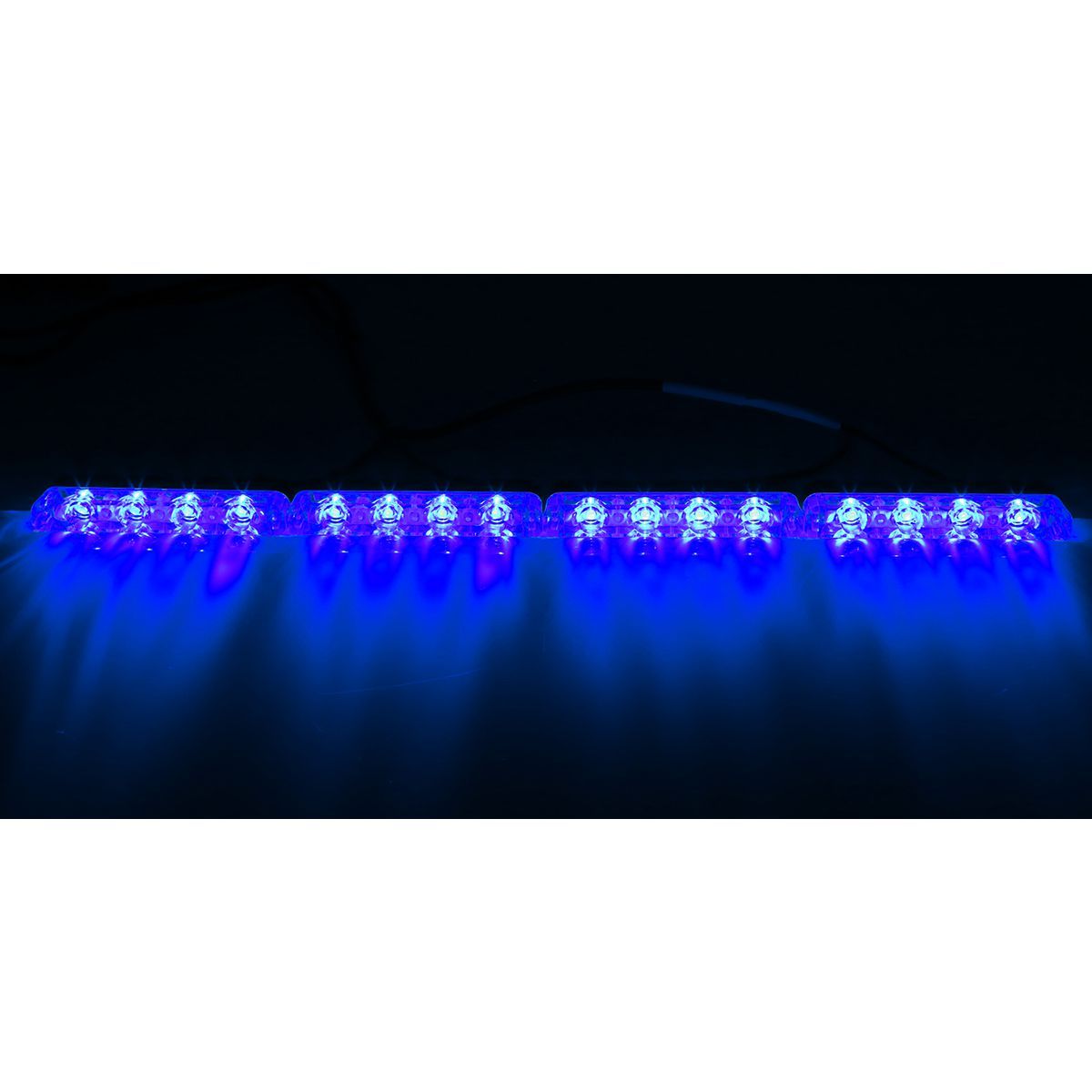 ストロボ フラッシュ ライト 4LED×8ユニット 発光パターン変更可 