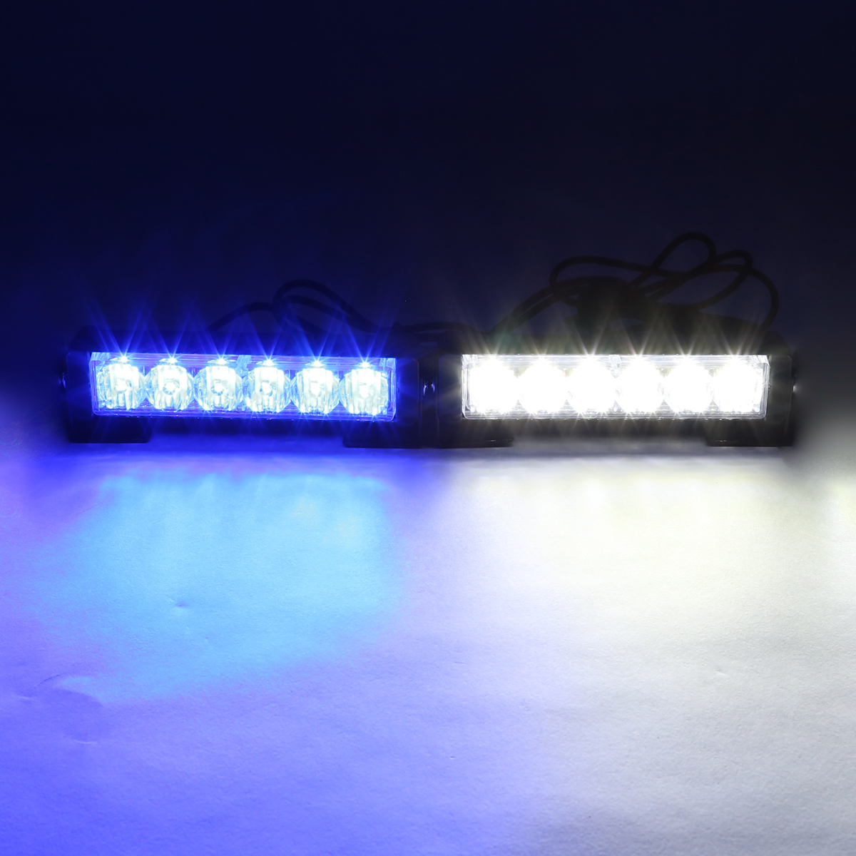 ストロボ フラッシュ ライト 6LED×2ユニット 発光パターン変更可 リモコン付き DC12V | ブランド登録なし | 03