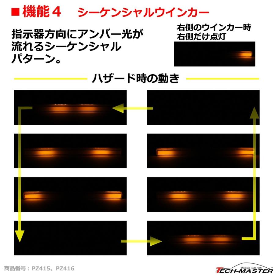 LEDハイマウント ストップランプ 多機能 シーケンシャルウインカー など 汎用｜tech｜08