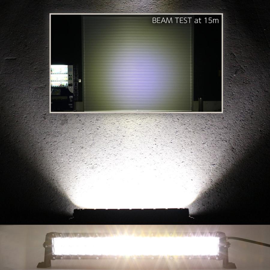 LED ライトバー 作業灯 ワークライト 120W 12/24V スポットライト ワイド コンボ フォグランプ 防水 IP67 投光器 車 フォークリフト トラック PZ456 | ブランド登録なし | 02