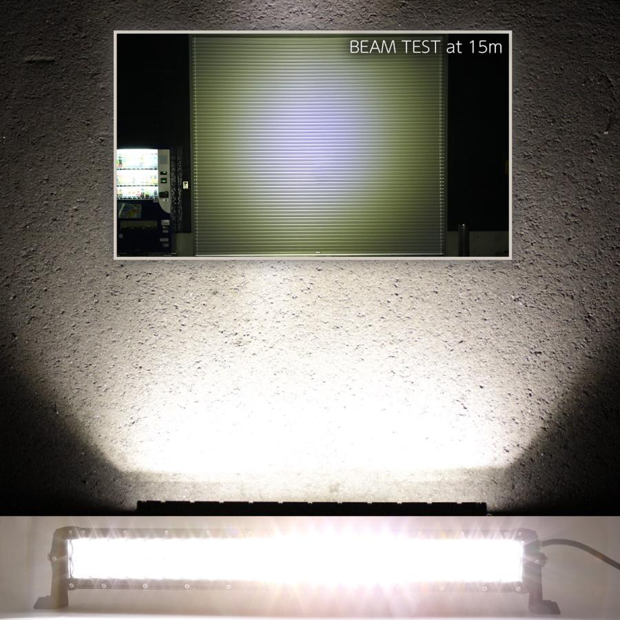 LEDライトバー 144W LED作業灯 DC12V/24V ワークライト 30度スポット 60度FLOODレンズ PZ457 | ブランド登録なし | 02