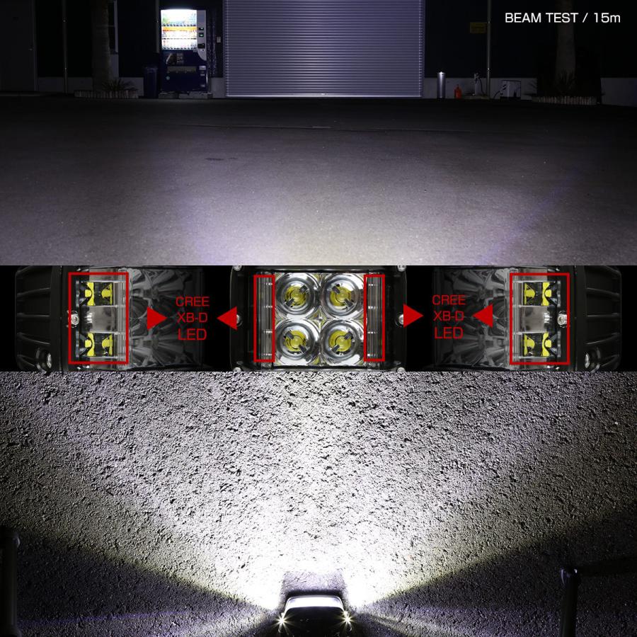 LED ドライビングランプ 40W LED作業灯 DC12V/24V フォグランプ バックランプ PZ499 | ブランド登録なし | 01