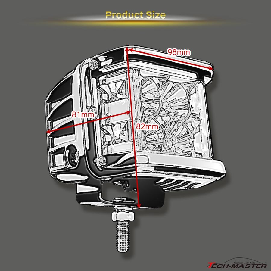 LED ドライビングランプ 40W LED作業灯 DC12V/24V フォグランプ バックランプ PZ499 | ブランド登録なし | 04