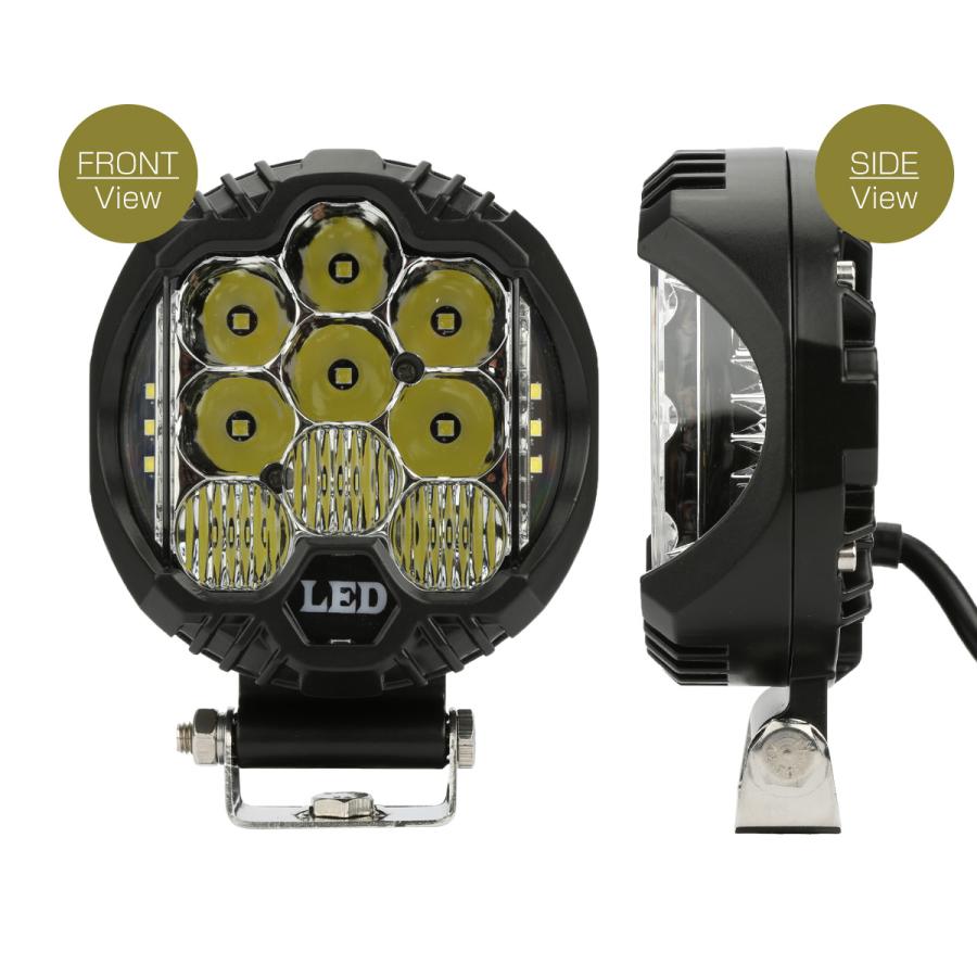 30W LED ドライビング ランプ コンボ オフロード 4WD フォグランプ 12V 24V 対応 ワークライト 作業灯 PZ510 | ブランド登録なし | 02
