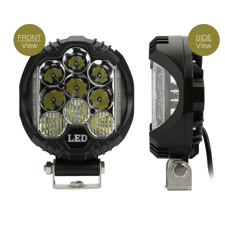 W LED ドライビング ランプ コンボ DRL付 オフロード 4WD