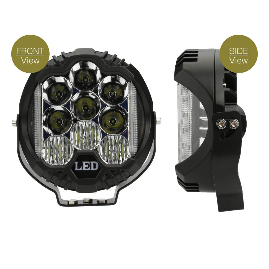 60W LED ドライビング ランプ コンボ DRL付 オフロード 4WD フォグランプ 12V 24V 対応 ワークライト 作業灯 PZ512 | ブランド登録なし | 02