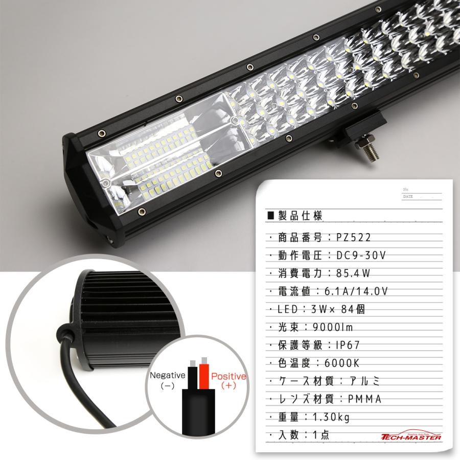 LED ライトバー ハイパーコンボ 18インチ 12600lm 作業灯 12V 24V 