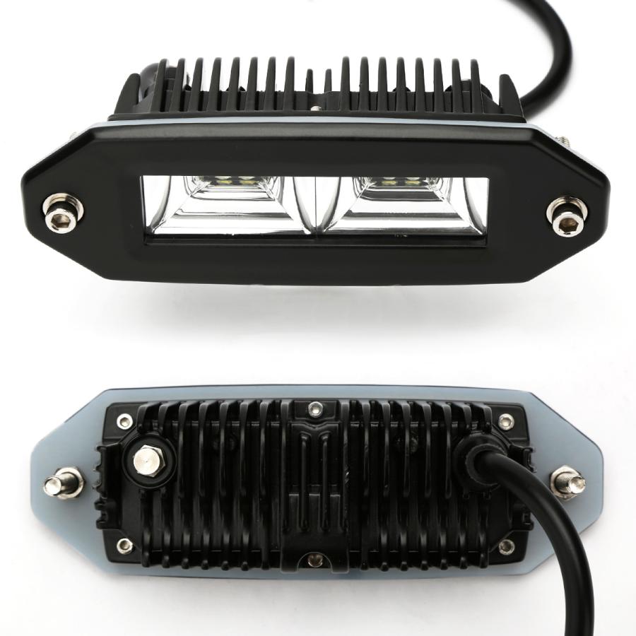 LED ライトポッド 40W 埋込型 フラッシュマウント フォグランプ バックランプ 防水IP67 12V 24V 作業灯 PZ533 | ブランド登録なし | 02