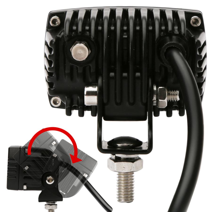 LED ドライビングライト 20W 作業灯 ワークライト 12V 24V 防水 IP67 車 バイク バックランプ フォグランプ 補助灯 投光器 路肩灯 PZ534 | ブランド登録なし | 02