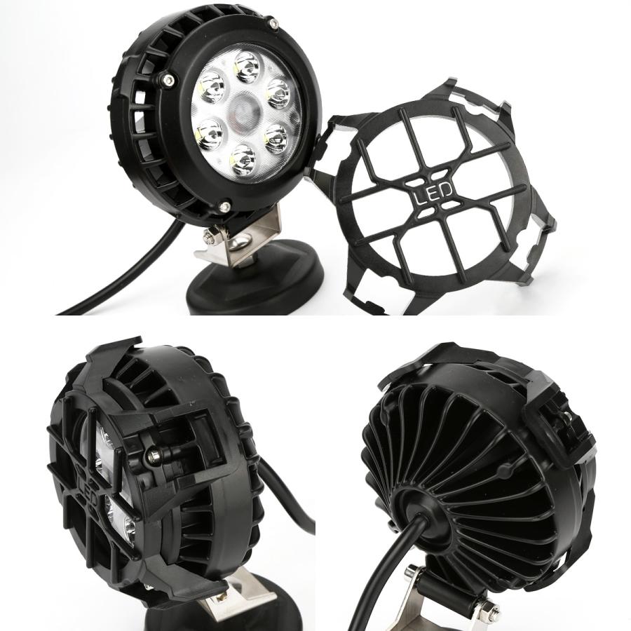 LED 30W ワークライト ブルーマーカー内蔵 4WD オフ車 フォグランプ