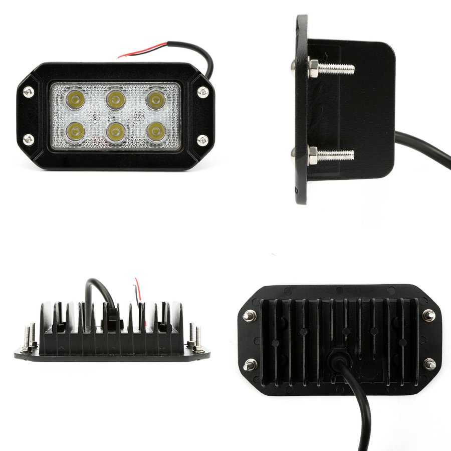 LED ワーキングライト 埋込型 18W スクエア 角形 フォグランプ