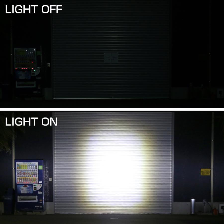 PZ560 照射イメージ LIGHT OFF LIGHT ON