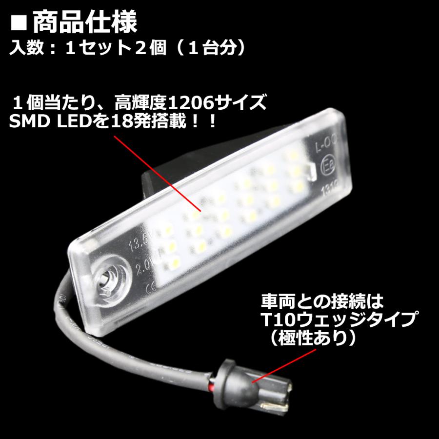 200系 ハイエース LEDライセンスランプ 車種専用設計 ナンバー灯 2個 RZ118｜tech｜03
