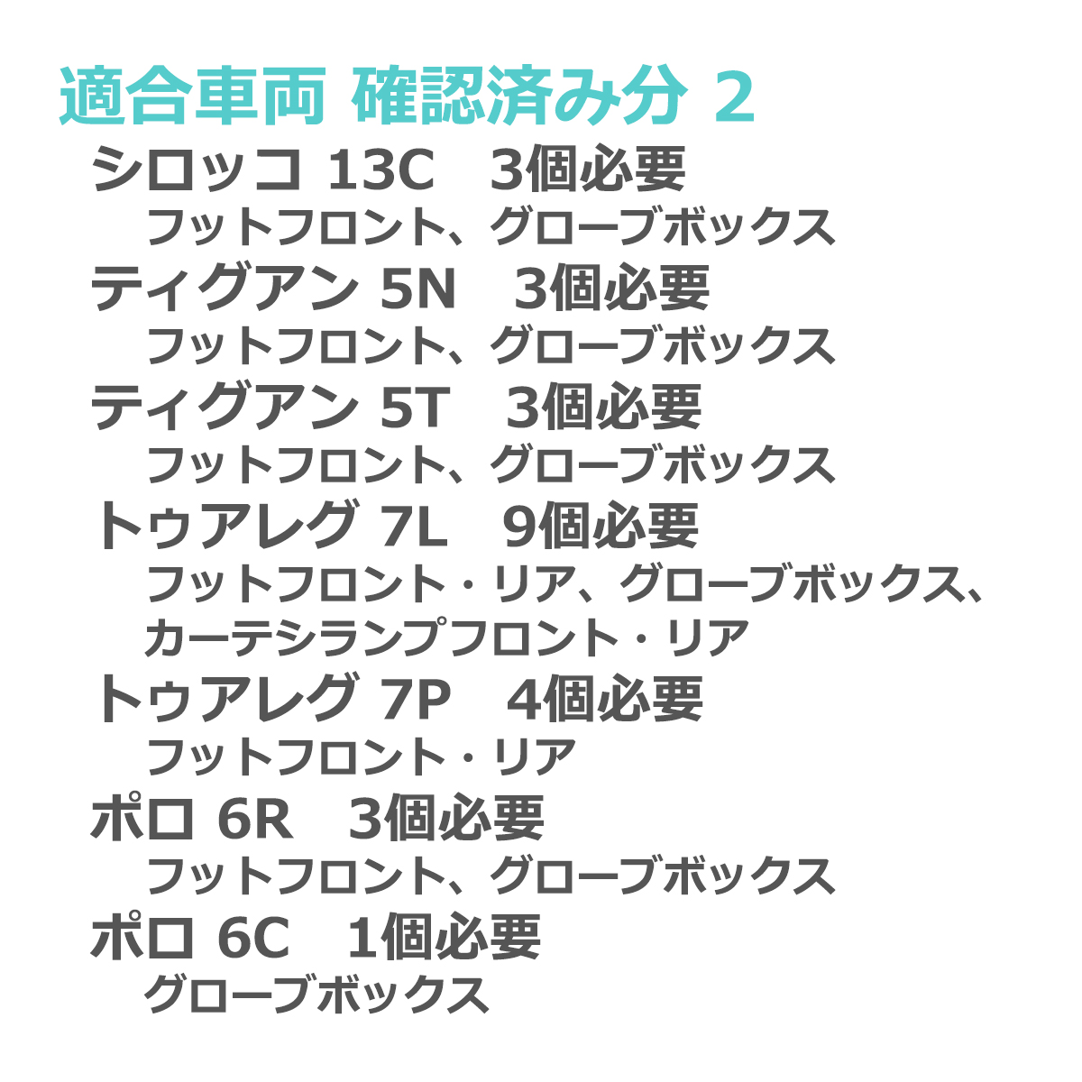 LEDフットランプ ゴルフ5 ゴルフ6 トゥアレグ パサート ルームランプ VolksWagen Audi Porsche 互換品 7L0947415 RZ135 | フォルクスワーゲン | 04