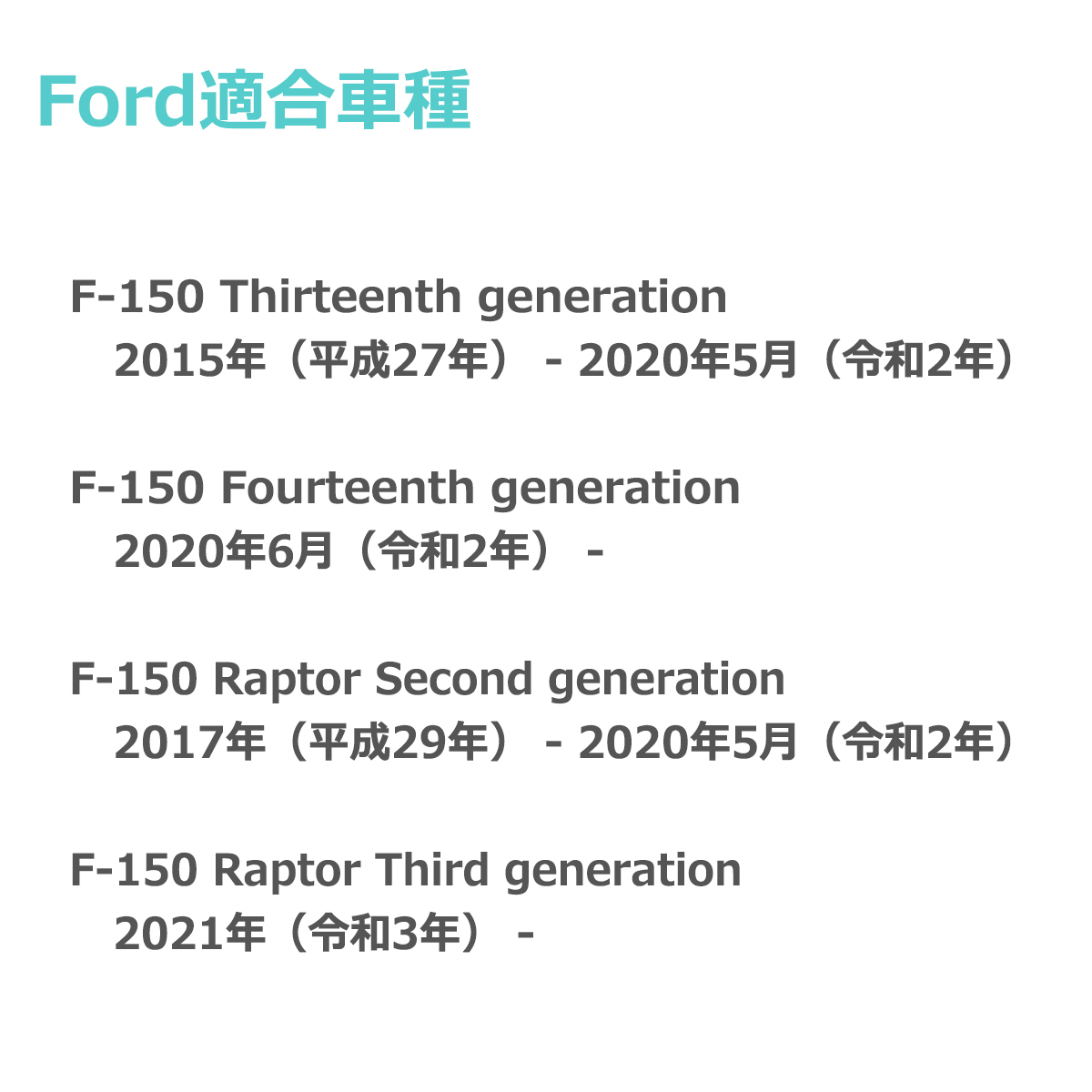 LEDライセンスランプ F-150 2015- RAPTOR 2017- ナンバー灯 フォード 純正互換品番 FL3Z-13550-A RZ144 | フォード | 02