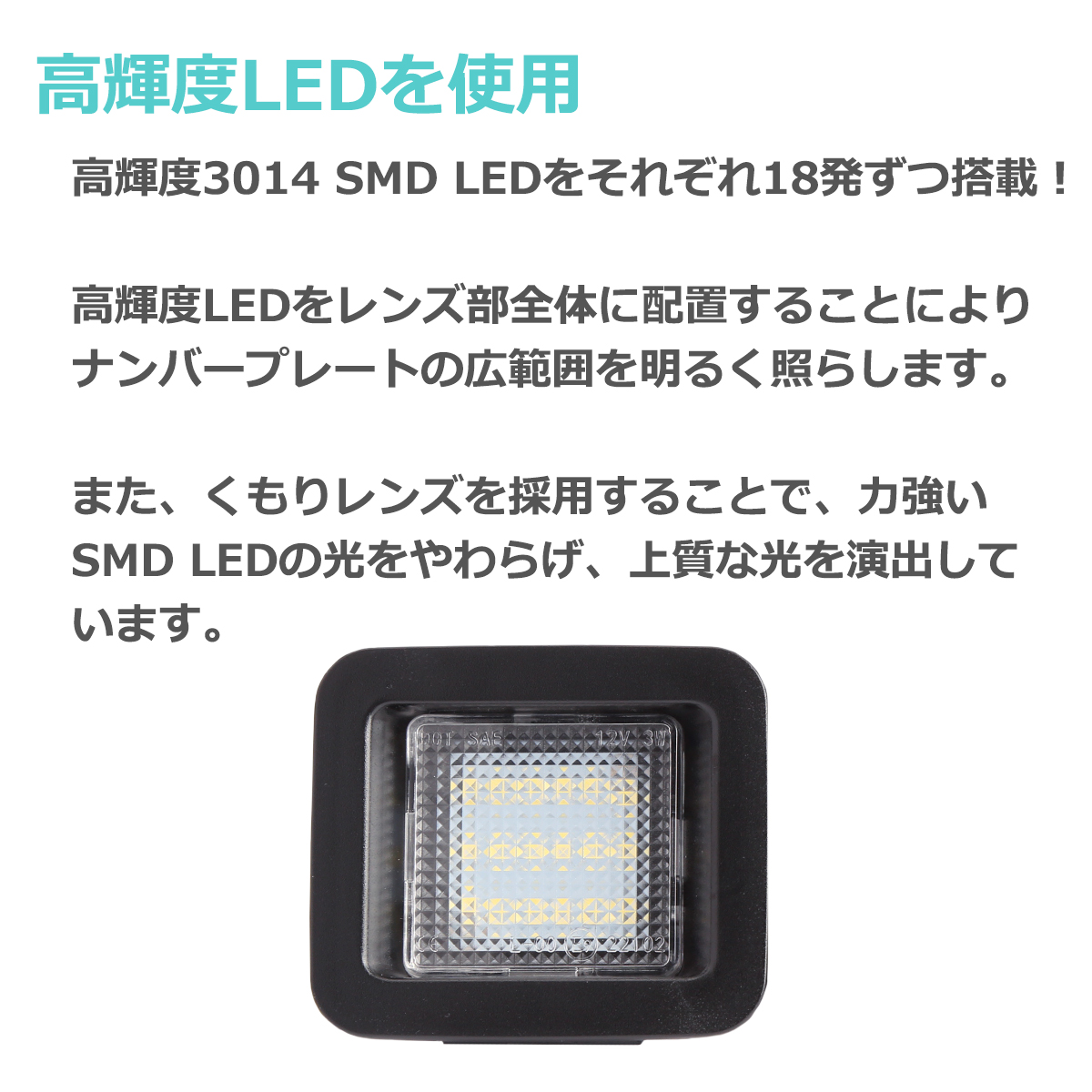 LEDライセンスランプ F-150 2015- RAPTOR 2017- ナンバー灯 フォード 純正互換品番 FL3Z-13550-A RZ144 | フォード | 04
