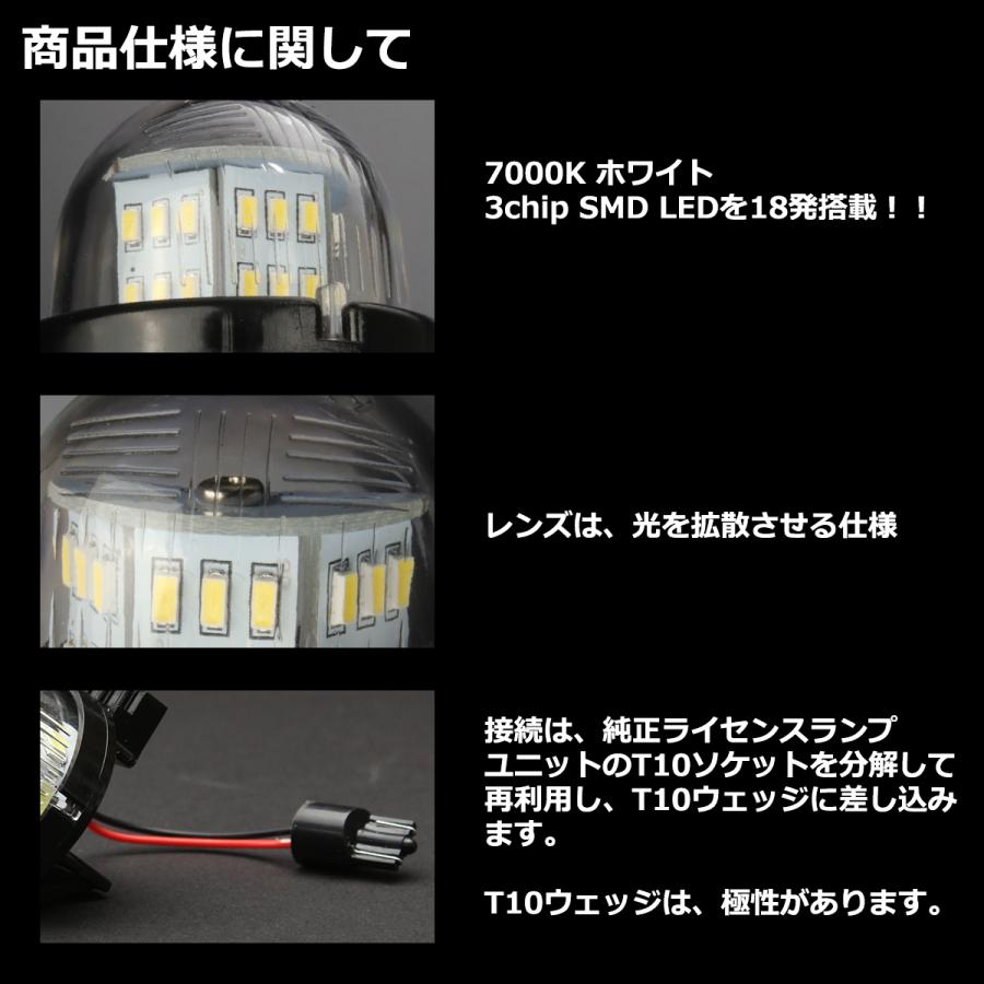 LEDライセンスランプ ナンバー灯 1個 ジムニー シエラ JB23W JB64W JB43W JB74W MRワゴン MF22S アルト HA12S HA22S HA23S スズキ RZ175 | ジムニー | 03