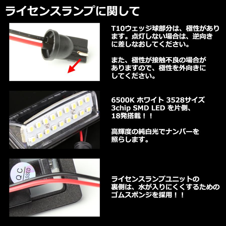 LED ライセンスランプ E25 キャラバン ナンバー灯 ホワイト 日産 RZ209-E25｜tech｜03