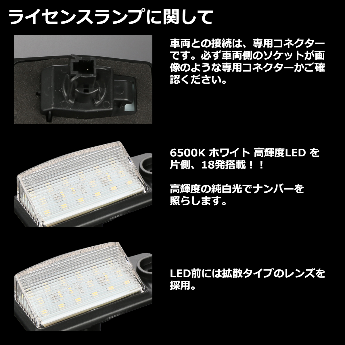 T32 エクストレイル LEDライセンスランプ ナンバー灯 ホワイト RZ210 | エクストレイル | 02