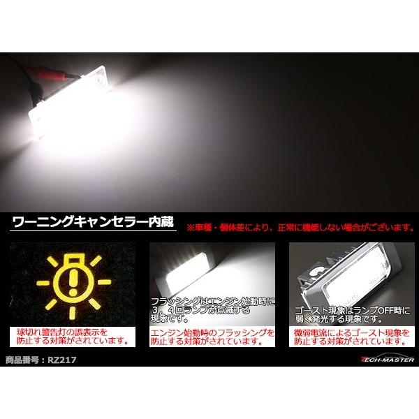 LED ライセンスランプ ゴルフプラス ジェッタ 1K ゴルフ トゥーラン 1T ナンバー灯 VW 互換品 3B5943021 RZ217 | フォルクスワーゲン | 03