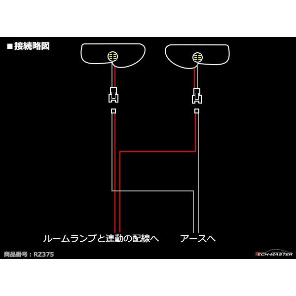 【在庫処分特価品】 MR31S MR41S ハスラー LED ドアミラーライト フットランプ 外装 カスタム パーツ RZ375 | ハスラー | 03