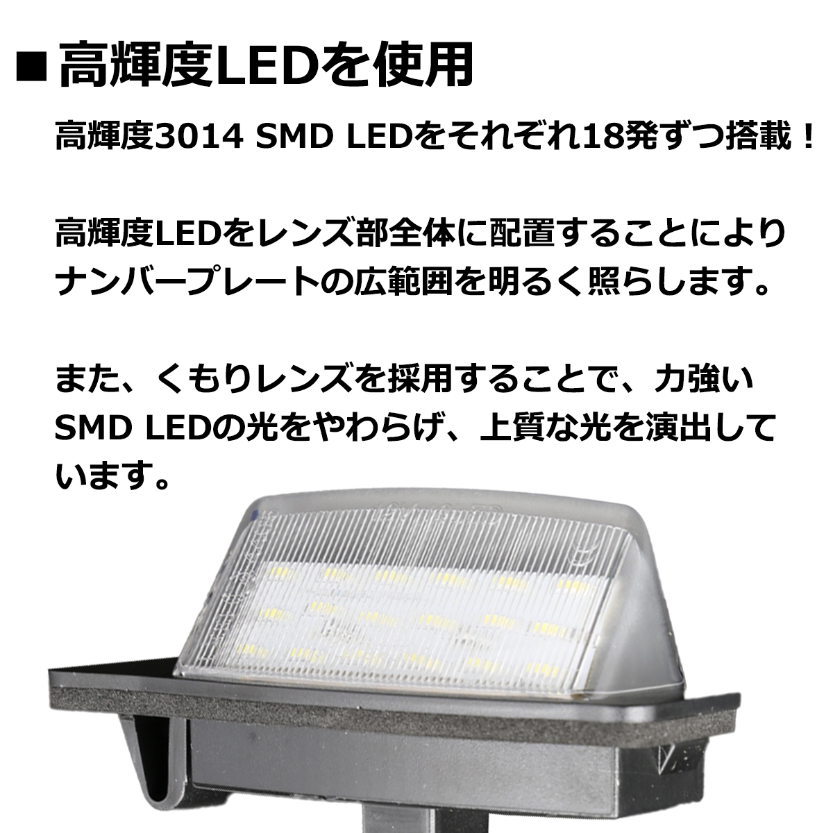デリカD5 LEDライセンスランプ CV系 車種別専用設計 ナンバー灯 三菱 D:5 2個 RZ403-D5 | 三菱 | 03