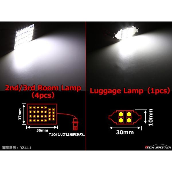 爆光 20系 アルファード LEDルームランプ ホワイト ANH20 ANH25 GGH20 GGH25 RZ411 | アルファード | 04