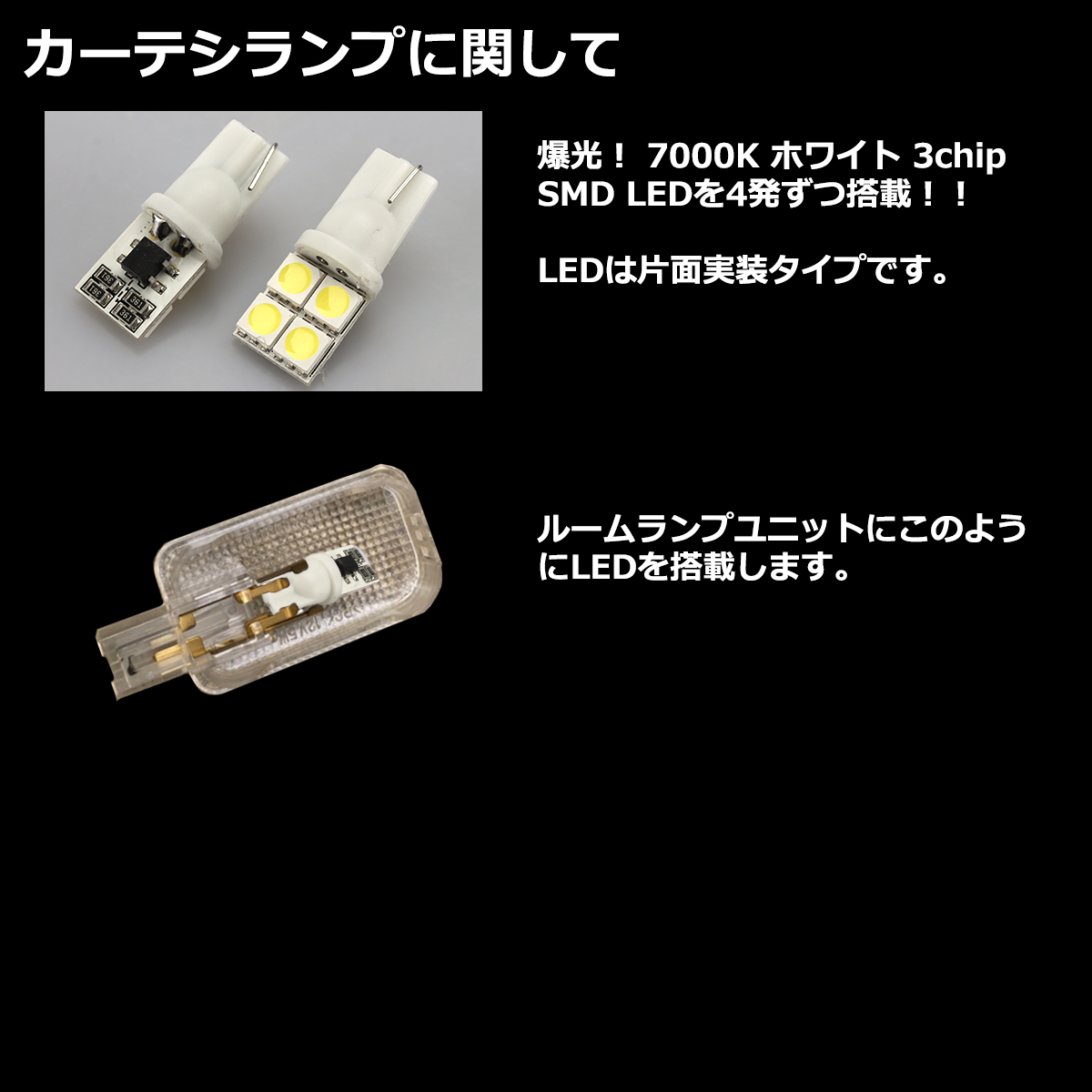 GR86/BRZ LED ルームランプ セット 爆光 ホワイト ZN8/ZD8 トヨタ スバル 車種専用設計 RZ543 | 86 | 06