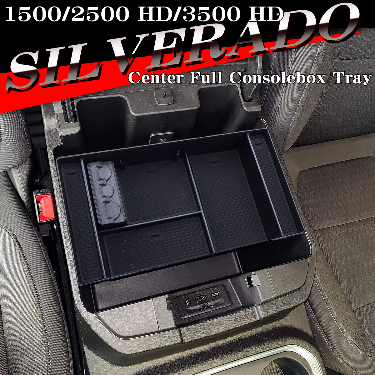 シルバラード トレイ コンソールトレイ センター 1500 2500HD 3500HD カスタム パーツ 内装 シボレー 2019年〜 SZ1311 | シボレー