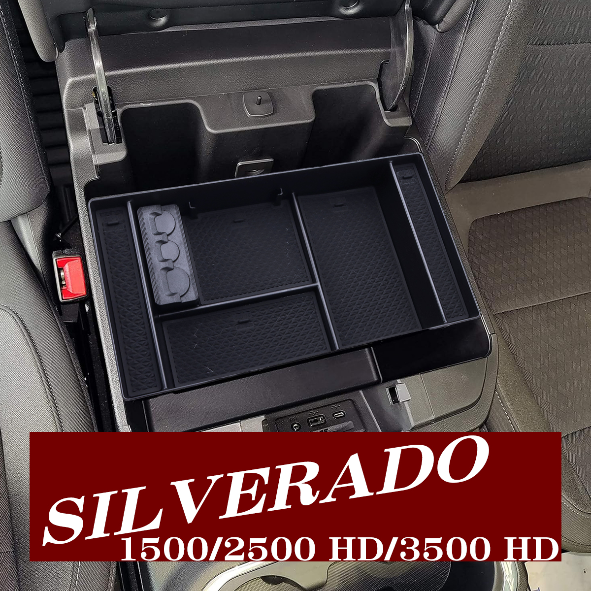 シルバラード トレイ コンソールトレイ センター 1500 2500HD 3500HD カスタム パーツ 内装 シボレー 2019年〜 SZ1311 | シボレー | 08