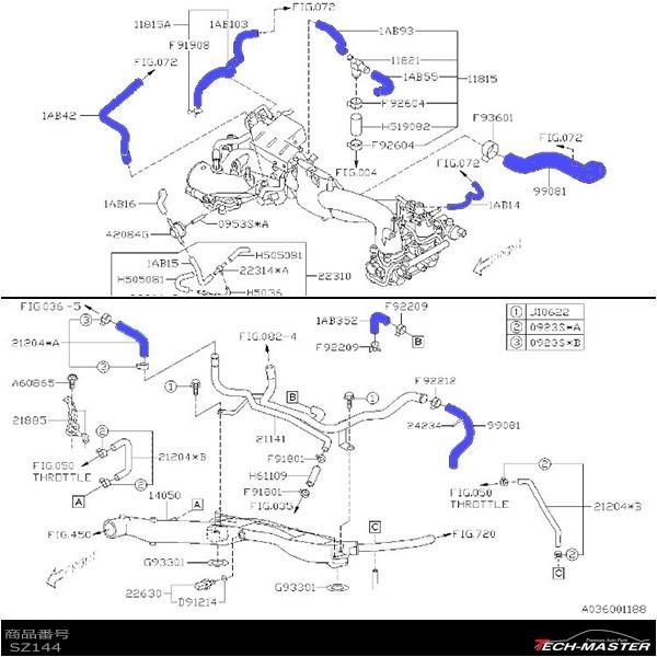 インプレッサ WRX STI GRB/GVB シリコンホース 17点セット