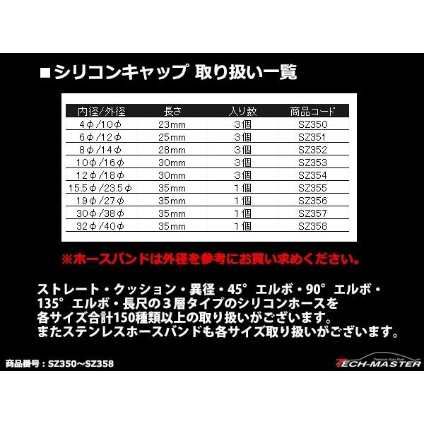 汎用 シリコンキャップ 内径19mm 19Φ / 外径27mm 27Φ 長さ35mm ブルー 1個 SZ356 関連画像3