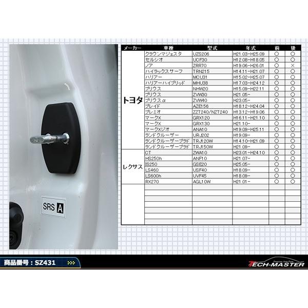 汎用 ドア ストライカー カバー GSJ15 FJクルーザー 200系 ランクル 150系 プラド トヨタ 対応車種多数 SZ431 | トヨタ | 03