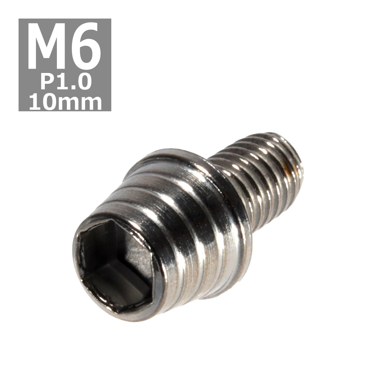 キャップボルト M6×10mm P1.0 テーパーシェル ステンレス シルバー 1個 TB0247 | ブランド登録なし