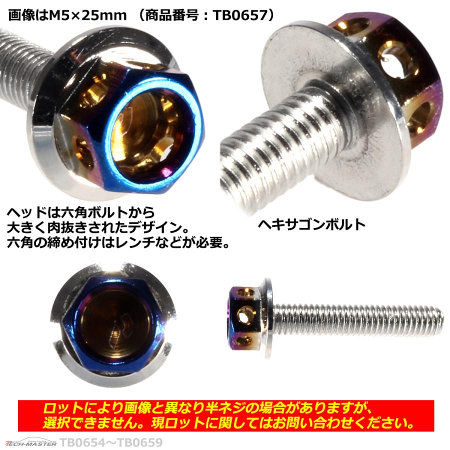 六角ボルト M5×30mm P0.8 ヘキサゴン ステンレス シルバー＆焼きチタンカラー 1個 TB0658 | ブランド登録なし | 02