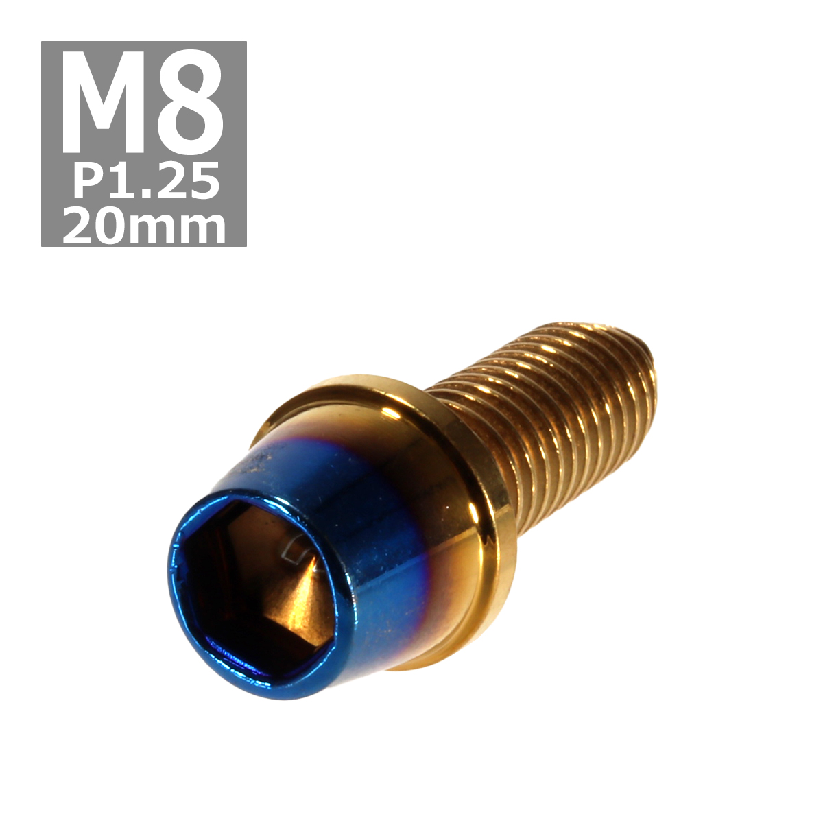 �L���b�v�{���g M8×20mm P1.25 �e�[�p�[ �X�e�����X �S�[���h���Ă��`�^���J���[ 1�� TB0748
