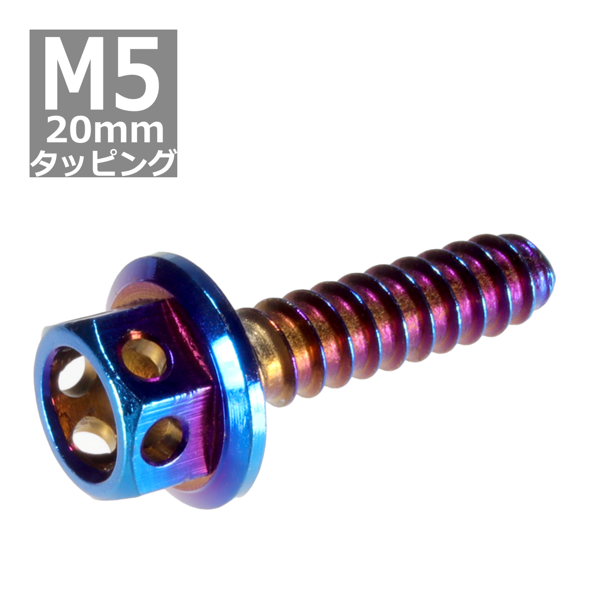 M5×20mm タッピングネジ タッピングビス タッピングボルト 焼きチタンカラー ステンレス 1本 TC0014｜tech