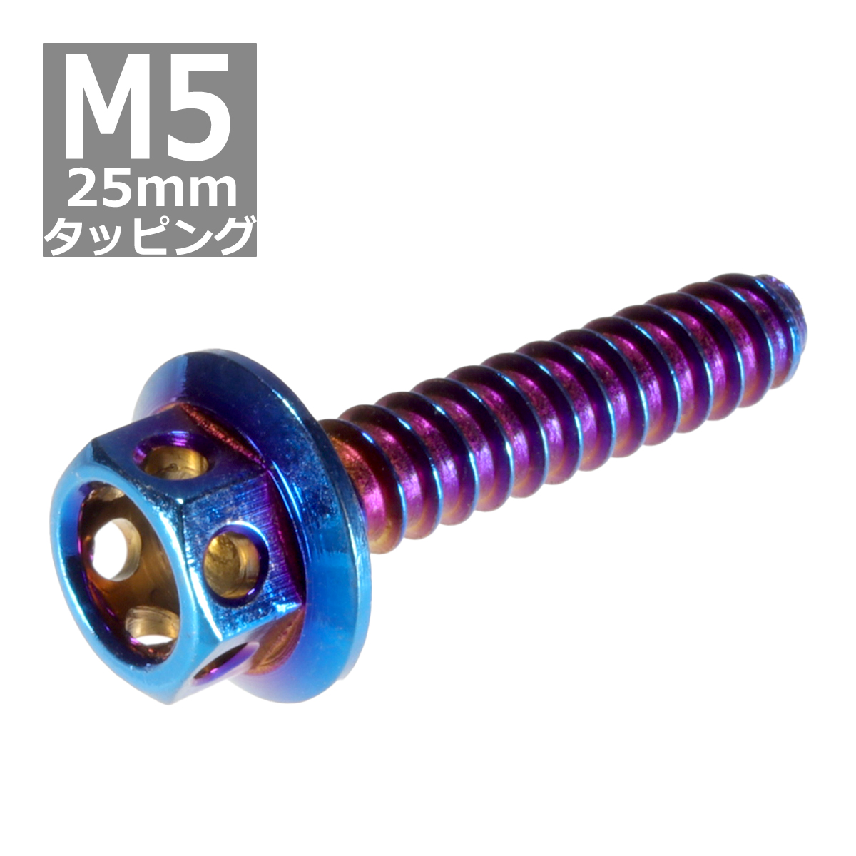 M5×25mm タッピングネジ タッピングビス タッピングボルト 焼きチタンカラー ステンレス 1本 TC0015｜tech