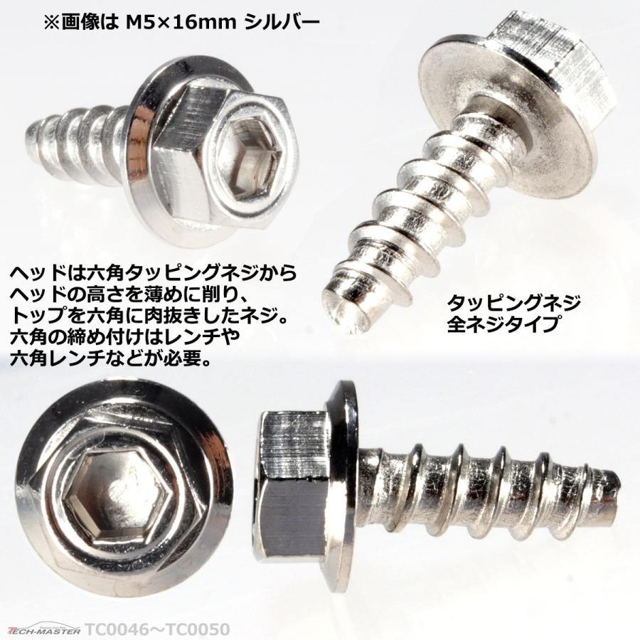 M5×25mm タッピングネジ タッピングビス タッピングボルト シルバー ステンレス 1本 TC0050 | ブランド登録なし | 02