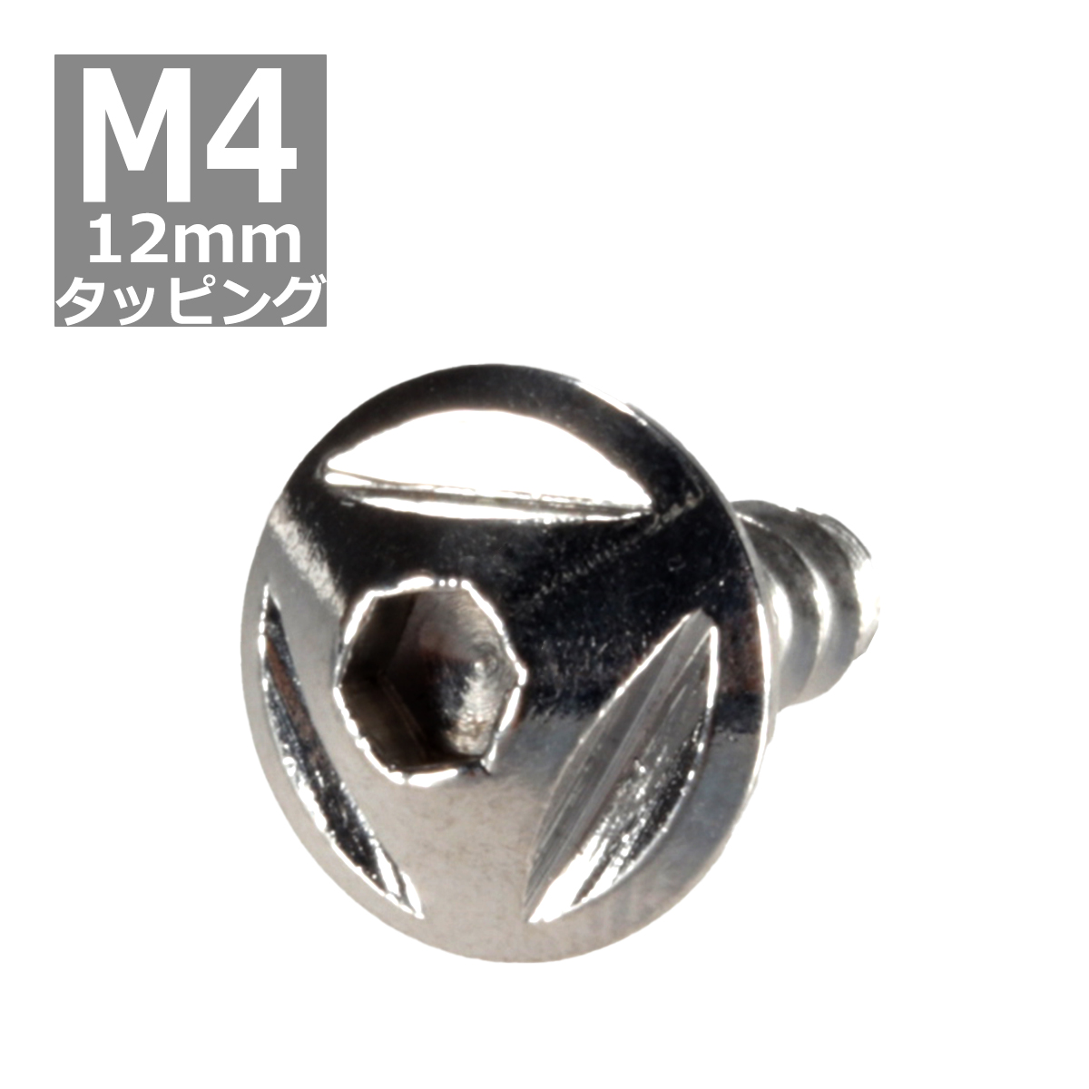 M4×12mm タッピングネジ タッピングビス タッピングボルト シルバー ステンレス 1本 TC0091 | ブランド登録なし