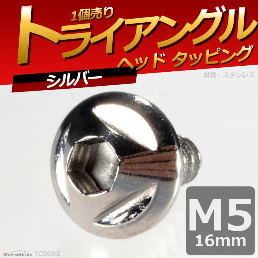 M5×16mm タッピングネジ タッピングビス タッピングボルト シルバー ステンレス 1本 TC0093 | ブランド登録なし | 01