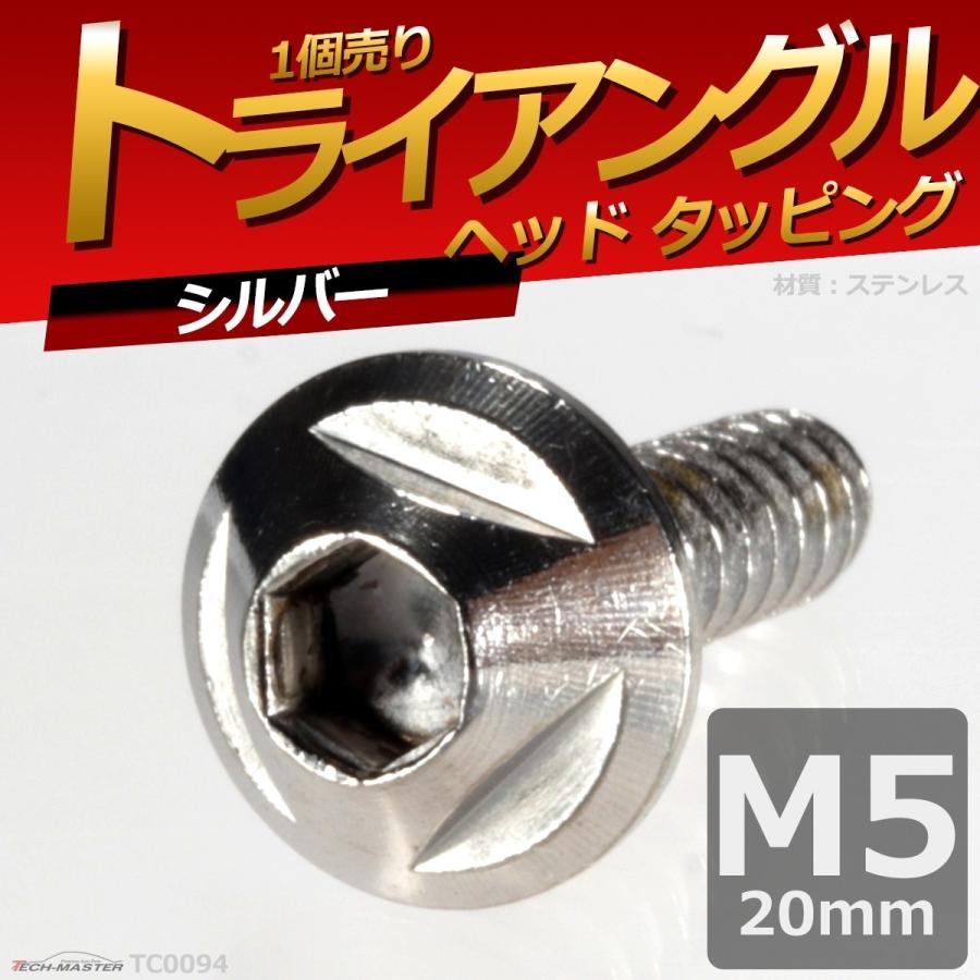 M5×20mm タッピングネジ タッピングビス タッピングボルト シルバー ステンレス 1本 TC0094 | ブランド登録なし | 01