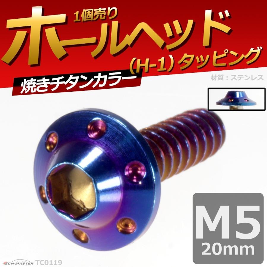 M5×20mm タッピングネジ タッピングビス タッピングボルト 焼きチタンカラー ステンレス 1本 TC0119｜tech｜02