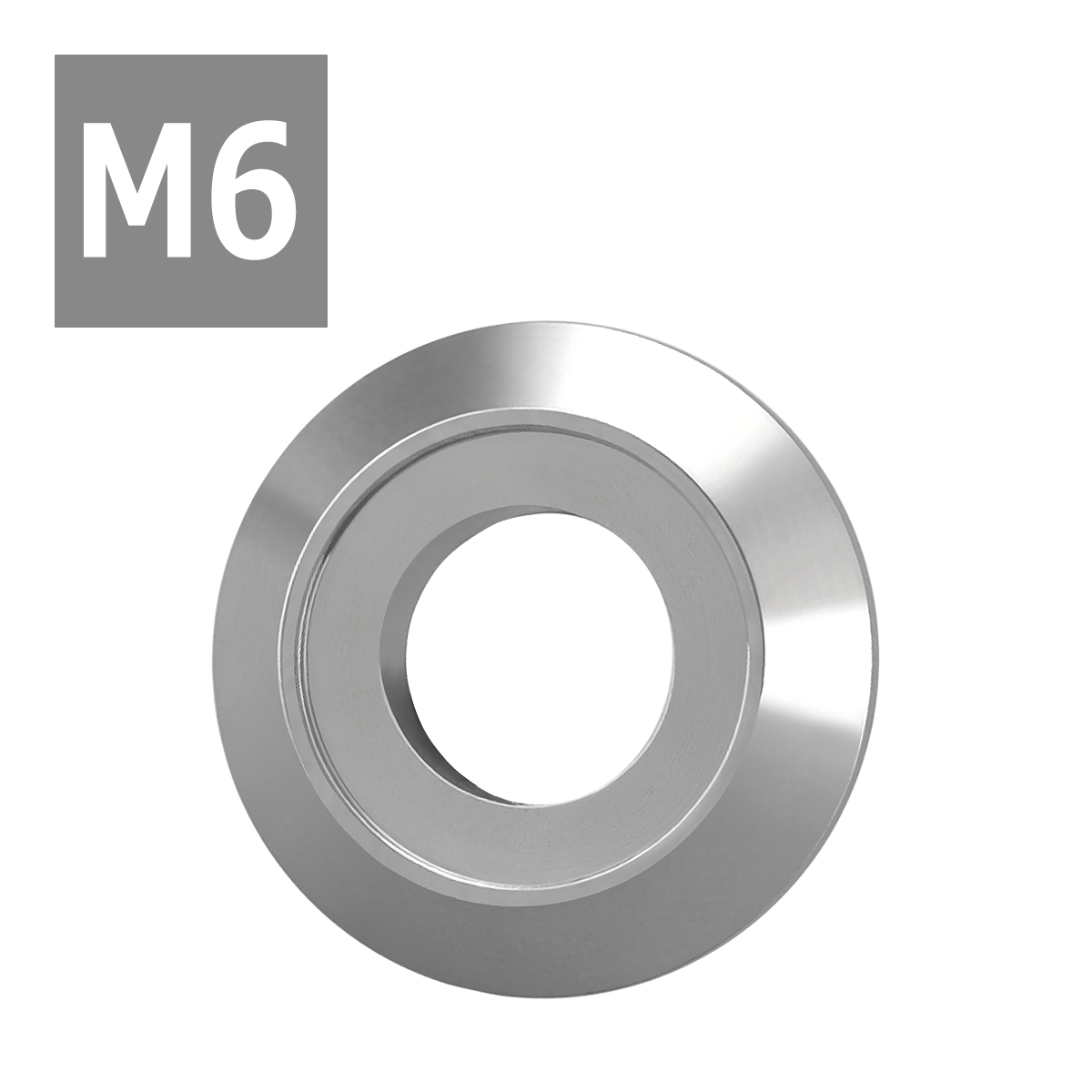 フジツボ型 M6 外径16mm ステンレス デザインワッシャー ボルト座面枠付 シルバーカラー TF0013 | ブランド登録なし | 03