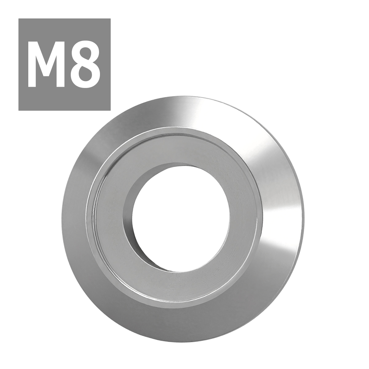 フジツボ型 M8 外径22mm ステンレス デザインワッシャー ボルト座面枠付 シルバーカラー TF0014 | ブランド登録なし | 03